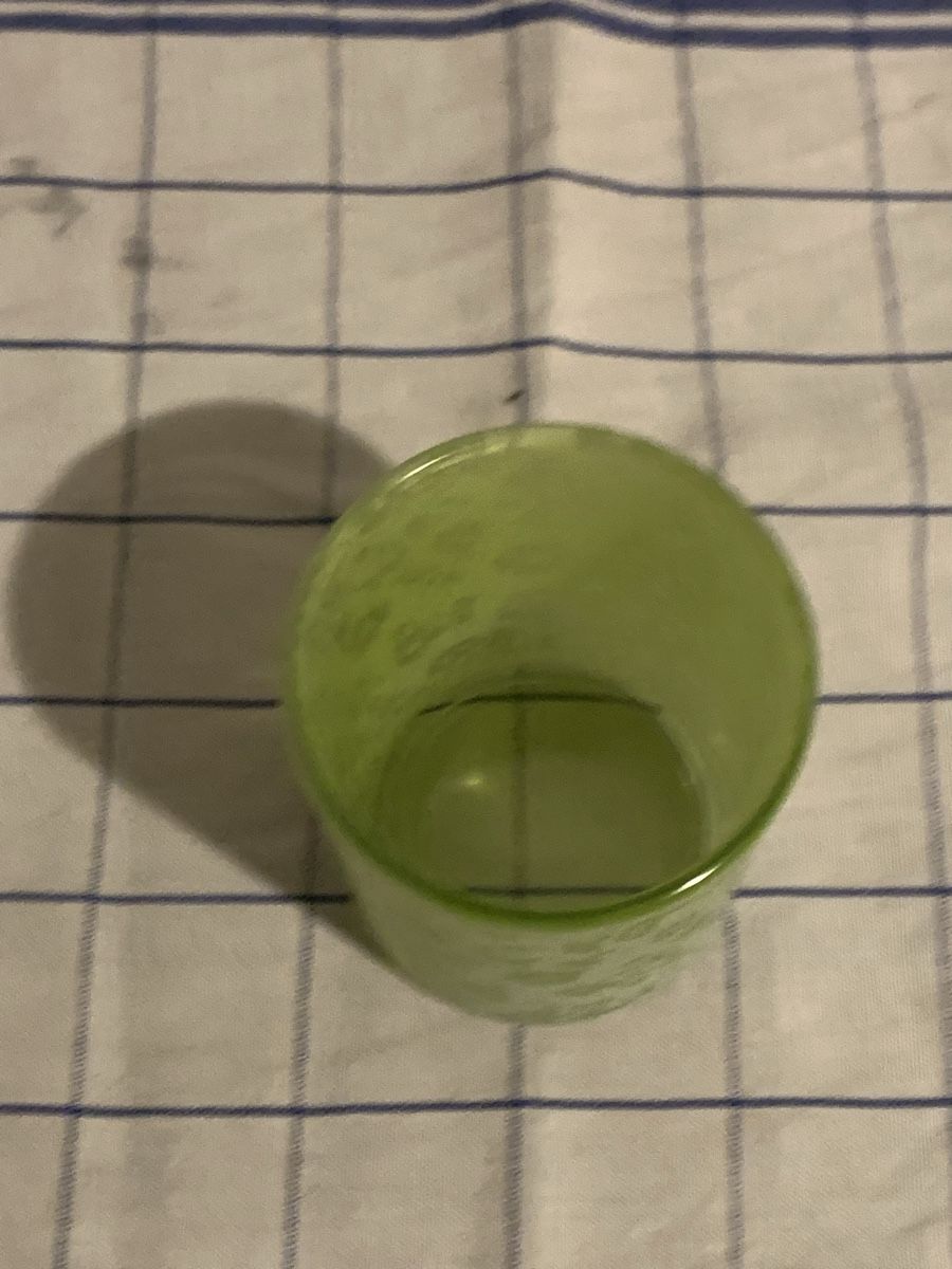Portacandele: Windlicht Glas grün mit Blumenmuster  – Usato da Bärschwil venduto da Ranron1970 1