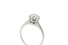 Brillant Solitär Ring 0.6ct vom KURZ 18K Weissgold *S1779