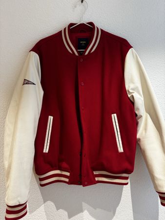 Superdry College Jacke, Rot/Weiss, Top Zustand, Gr. M