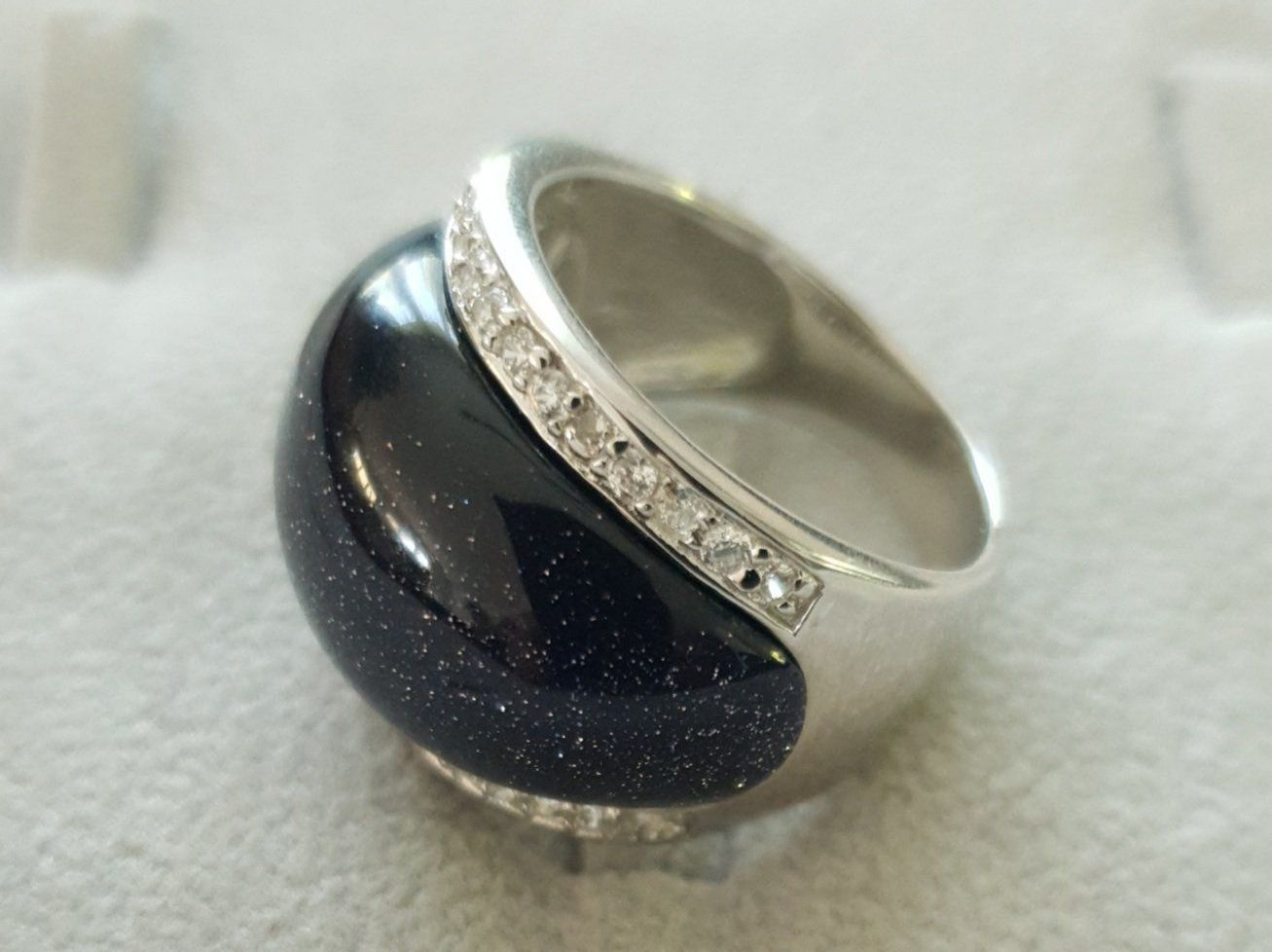 Anelli: Eleganter Silberring 925 mit Blaufluss Edelstein - NEU – Nuovo e nell'imballaggio originale da Uetikon am See venduto da Coralreef 2