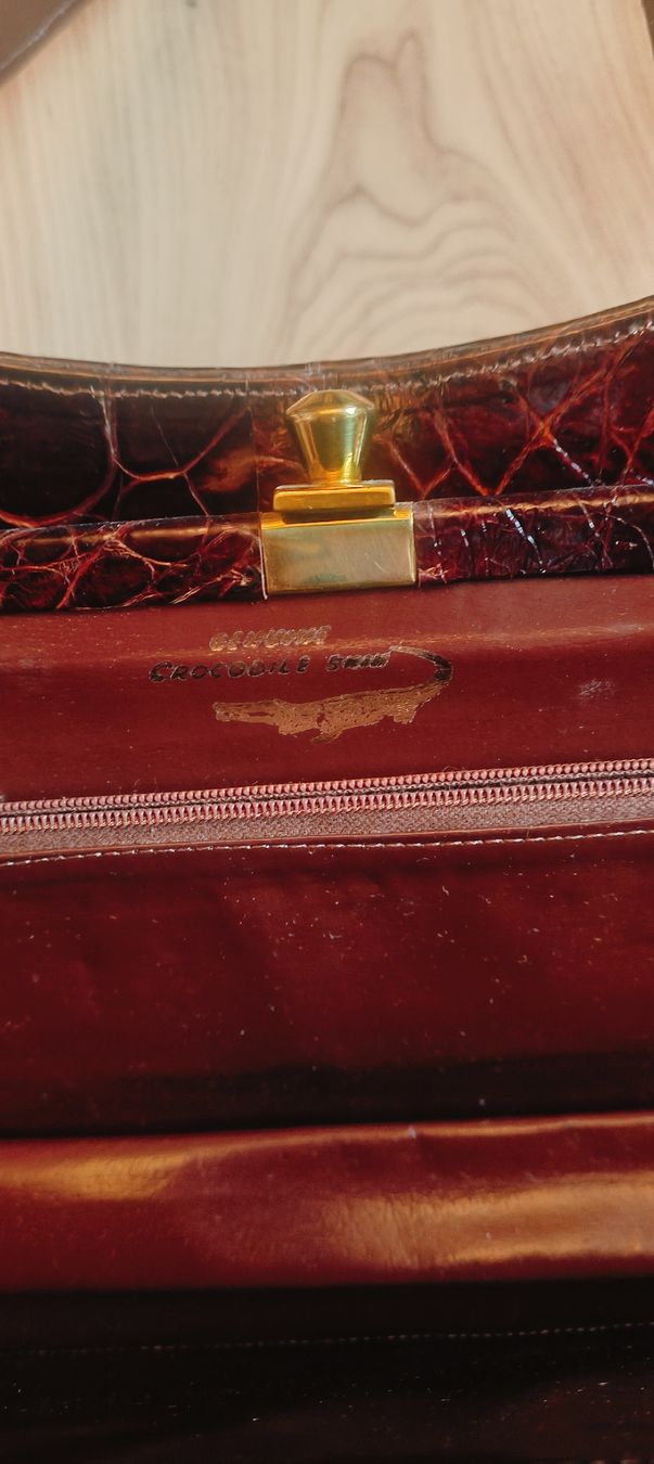 Borse da donna: Kroko Ledertasche – Usato da Beringen venduto da Holly.80 4