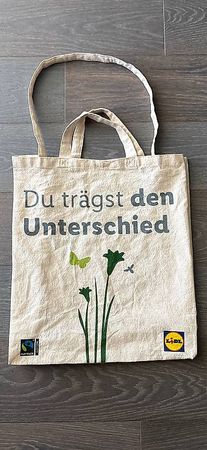 Stoff-Einkaufs-Tasche "Lidl"