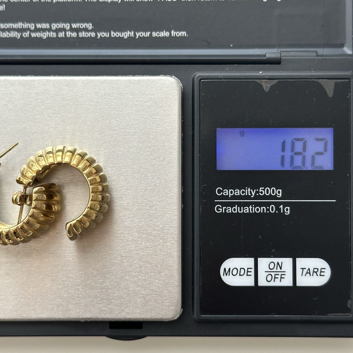 Ohrringe & -stecker: ZAG Massive Goldene Edelstahl Creolen – Neu (gemäss Beschreibung) aus Givisiez von dor_xb9k 4
