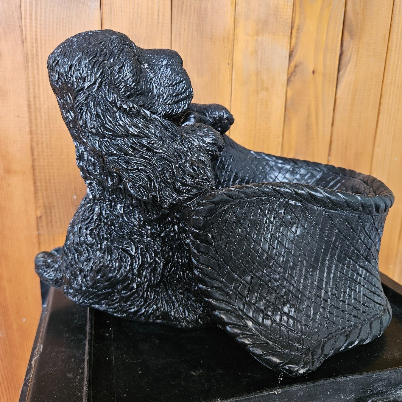Statuette: Hund mit Korb Dekoration Gartenfigur Gibs oder Kunstgibs neu – Nuovo (secondo la descrizione) da St.Gallenkappel venduto da RocknSkull 3