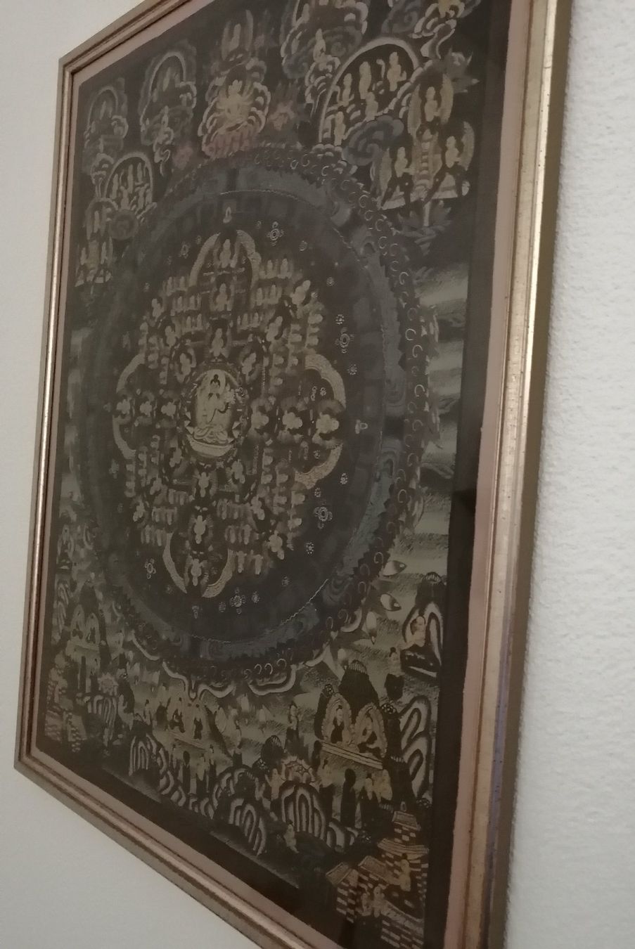 Poster & Bilder: Tibetische Thangka . Bild gerahmt – Gebraucht aus chur von monita07 1