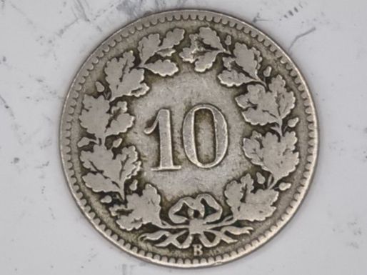 Alle Münzen: 10 rappen 1880 – Gebraucht aus Bure von chap981 1