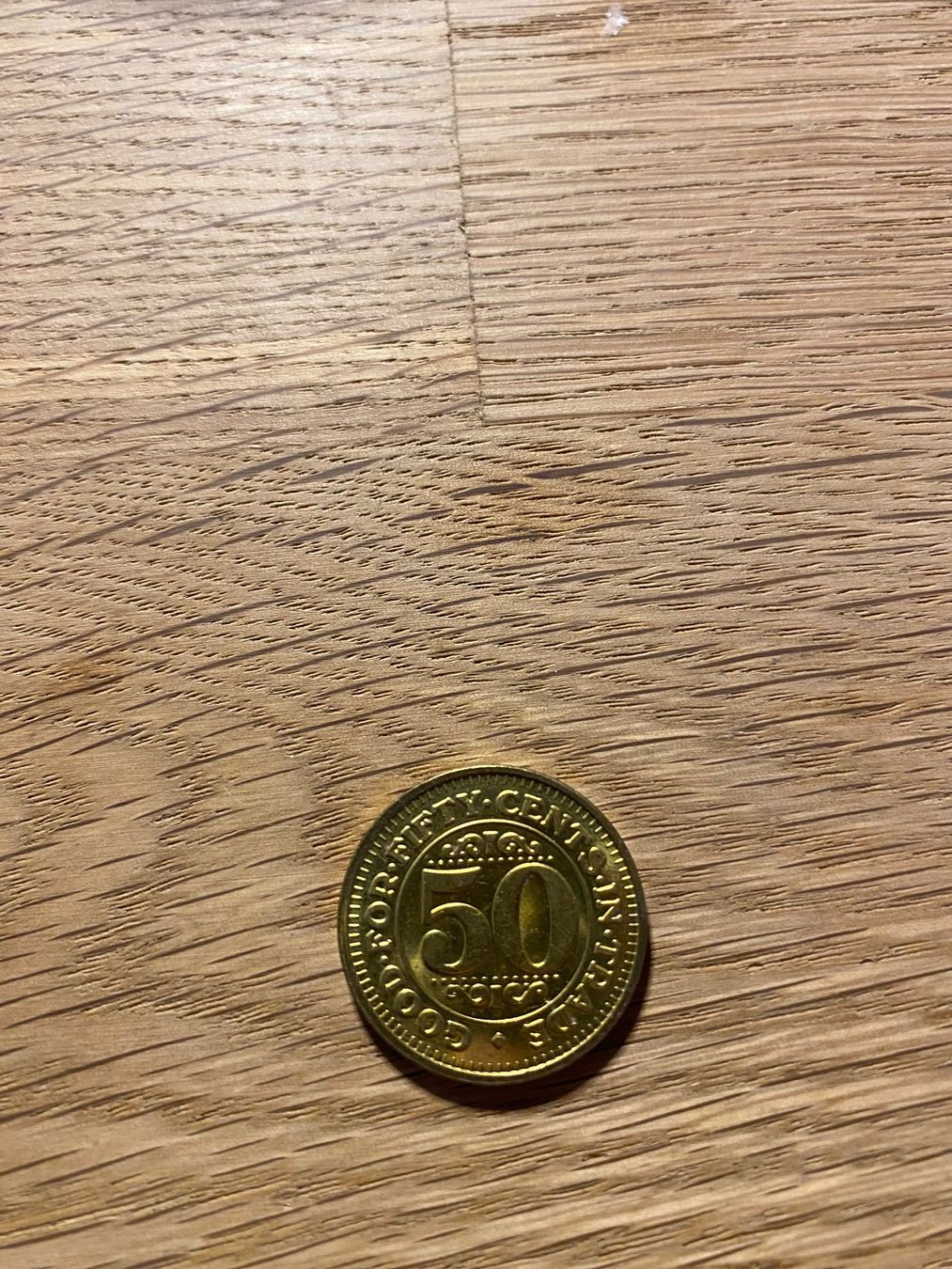 Medaillen: 50 Cents Game Token Jeton – Gebraucht aus Vilters von Zwaergli13 1