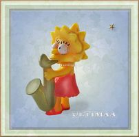 Figurine Lisa Simpson mit Saxophon