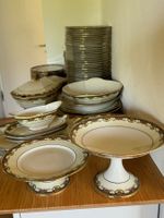 Speiseservice Limoges um 1930 vergoldet