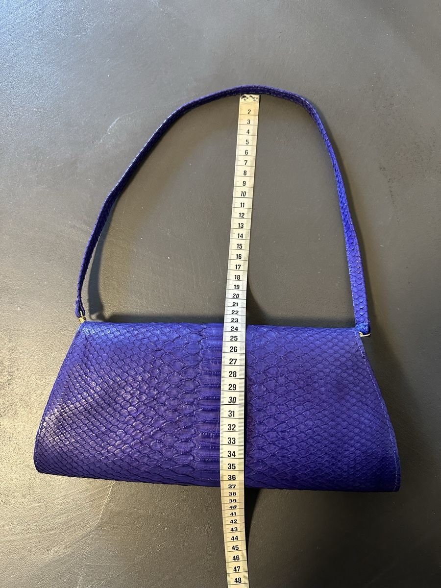 Taschen für Damen: Lila Pythonleder-Clutch mit Jade-Verzierung - Top Zustand! – Neu (gemäss Beschreibung) aus Hochwald von M-M-S 8