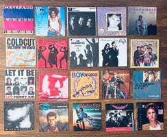 16 x Schallplatten (Singles) Rock Pop70er/80er
