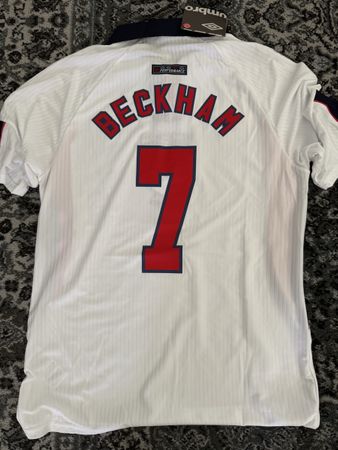England Beckham #7 Heimtrikot (2001–2003)