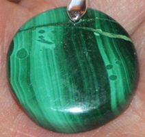 Anhänger L-5962 – Malachit Cabochon ca. 22x22mm