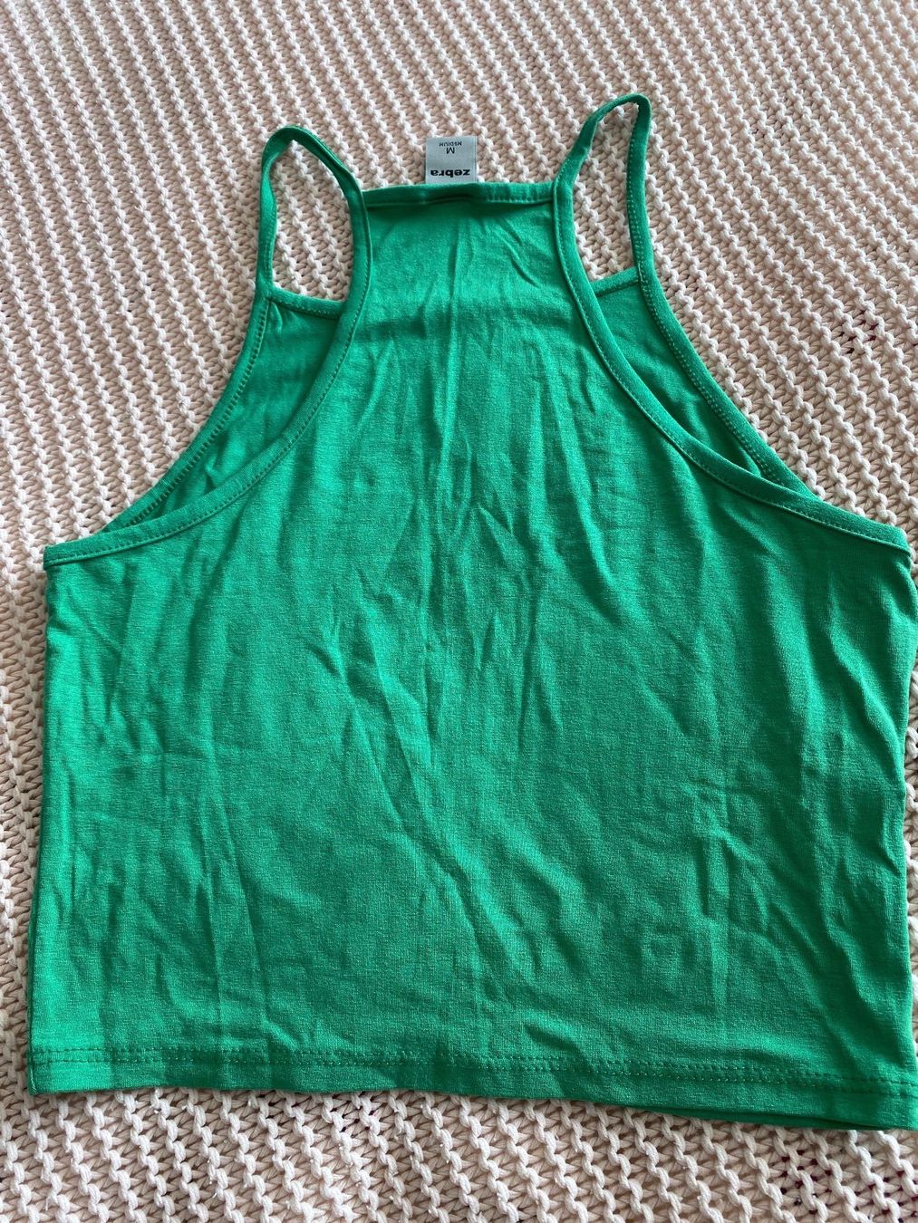 Zebra Top: Crop top vert – Usato da Montreux venduto da Izapechee 3