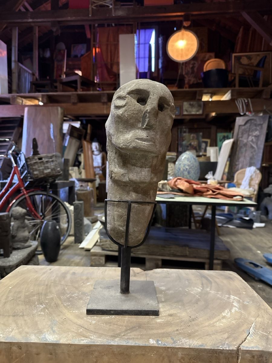 Sculture & Statue: Skulptur Steinkopf auf Ständer - Einzigartiges Kunstobjekt – Nuovo (secondo la descrizione) da Ermatingen venduto da angels.east 3