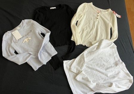 Lot de 4 hauts à manches longues, 8/10 an