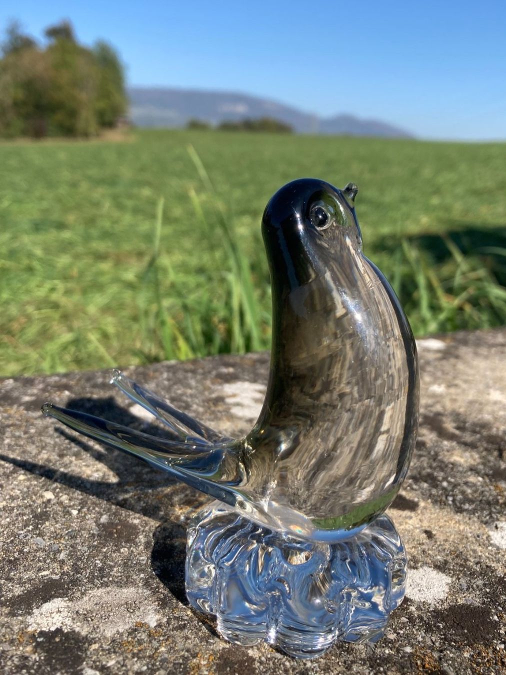 Statuette: VINTAGE   SCHWALBE  VOGEL  KRISTALLGLAS  HANDARBEIT – Usato da Subingen venduto da ArtBead