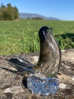 VINTAGE   SCHWALBE  VOGEL  KRISTALLGLAS  HANDARBEIT