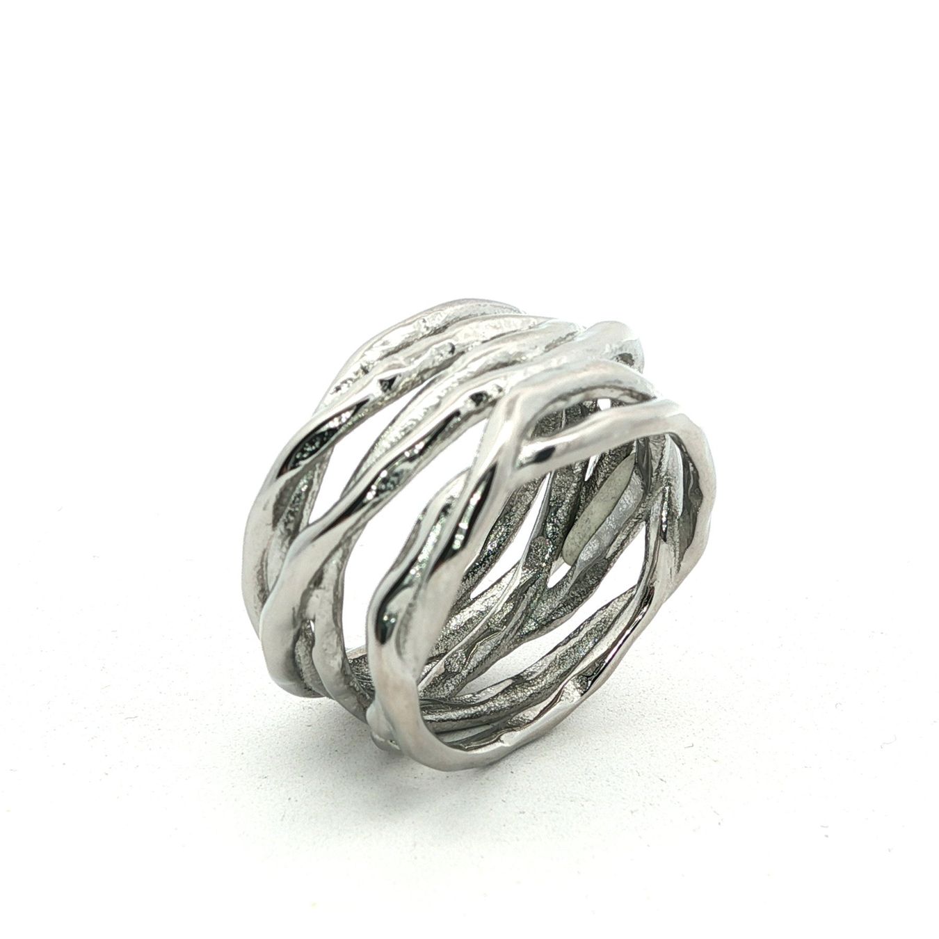 Olga Ribler Anelli: Edelstahl Wickel Ring Ringgrösse 59 – Nuovo (secondo la descrizione) da Luzern venduto da Schmuckoutlet 3