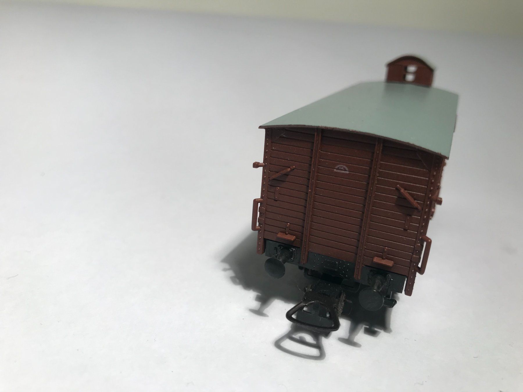 Piko Modellini di ferrovie: PIKO Gedeckter Güterwagen, DC Achsen – Usato da Buchrain venduto da Modellbahn11 3