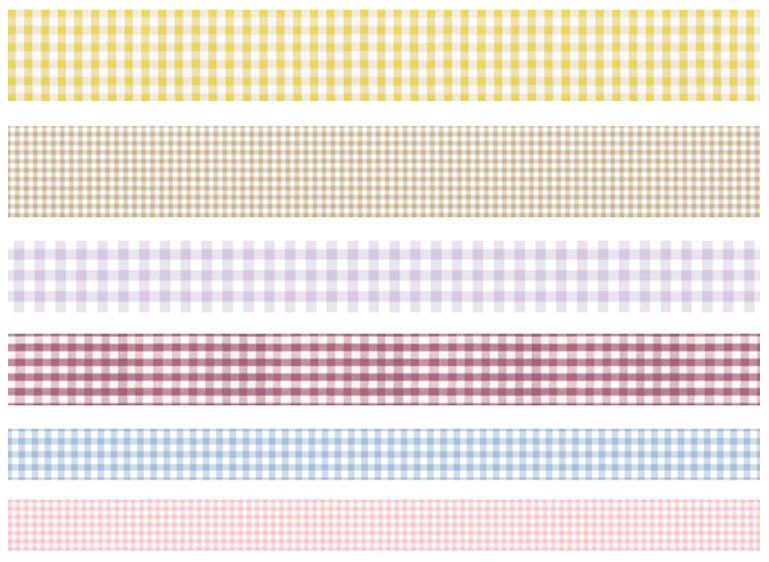 Autocollants: Washi Tape 6er Set karriert und gestreift "Basic plaid" – Neuf avec emballage d'origine à Löhningen par Fourbi18 1