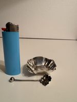 Silber 925 Salzschälchen (Zucker) + Löffel England (18.25Gr)