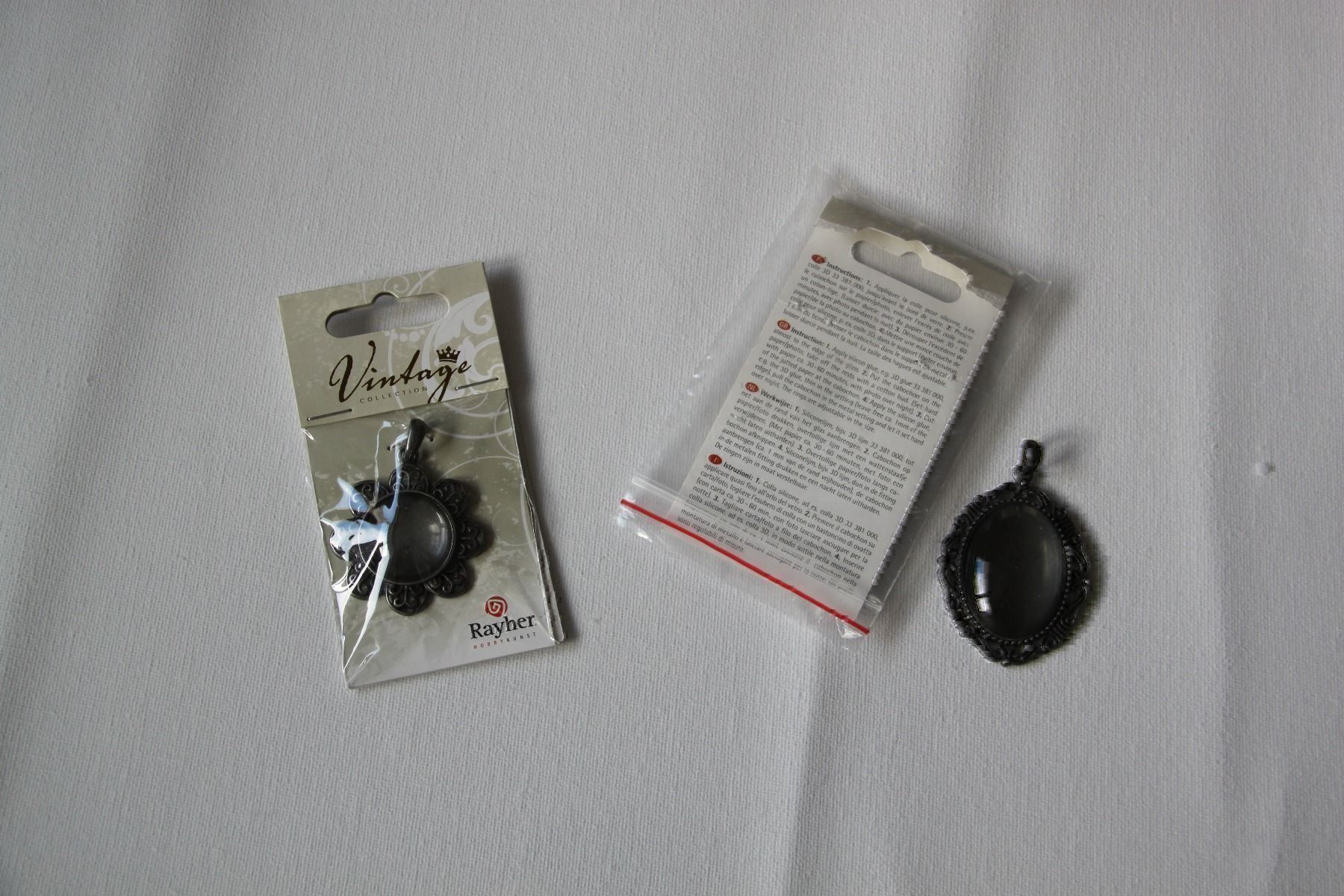 Anhänger: Vintage Anhänger mit Cabachon DIY – Neu (gemäss Beschreibung) aus Walterswil SO von Mama_noel