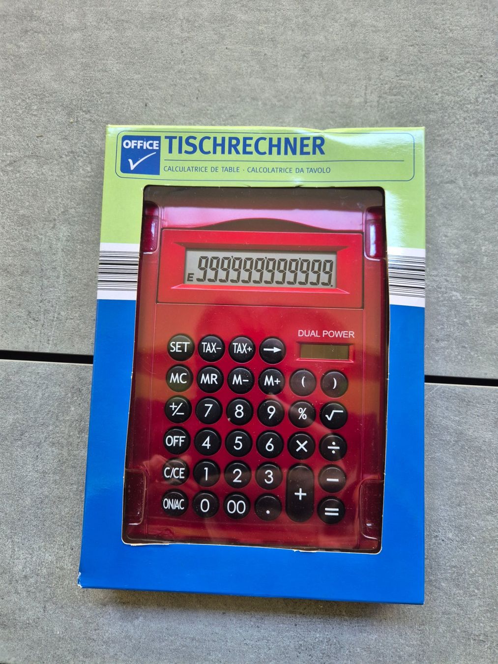 Calcolatrici tascabili: Schöner Tischrechner mit Stempel/Neu – Nuovo e nell'imballaggio originale da Luzern venduto da did_yph5 1