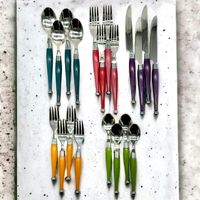 Lot de 20 couverts GIBSON avec poignée plastique Multicolore