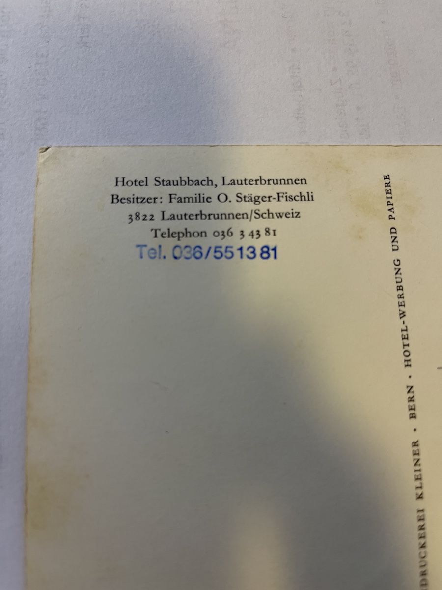 Ansichtskarten: lauterbrunnen – Gebraucht aus scharnachtal von Riso500 1