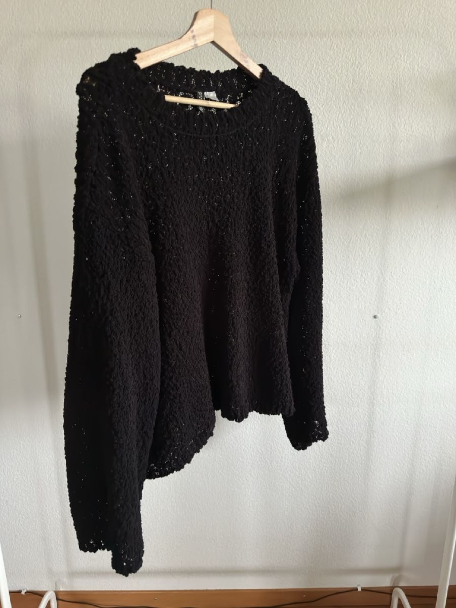 H&M Maglioni & Felpe: Schwarzer Strickpullover von H&M Grösse L – Usato da Winterthur venduto da PerduBoy