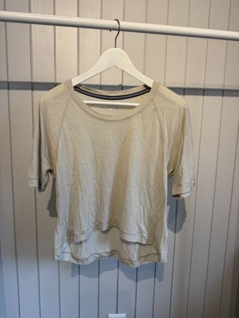 T-Shirt beige kurzarm guter Zustand Merino Super natural