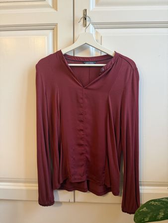 Tommy Hilfiger Bluse Weinrot Grösse S