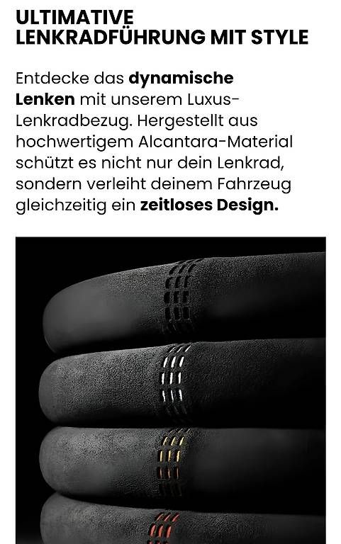 Tutti pezzi di ricambio auto: Alcantara Lenkradabdeckung – Nuovo (secondo la descrizione) da Ettenhausen TG venduto da bon_drr7