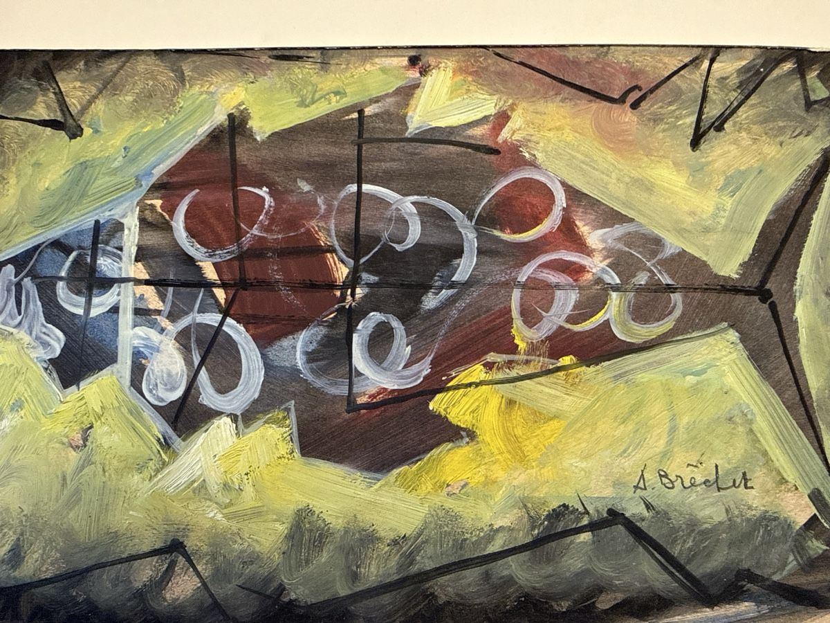 Dipinti: BRÉCHET André (1921-1993) Poisson – Usato da Schmitten FR venduto da Hohezelg 3