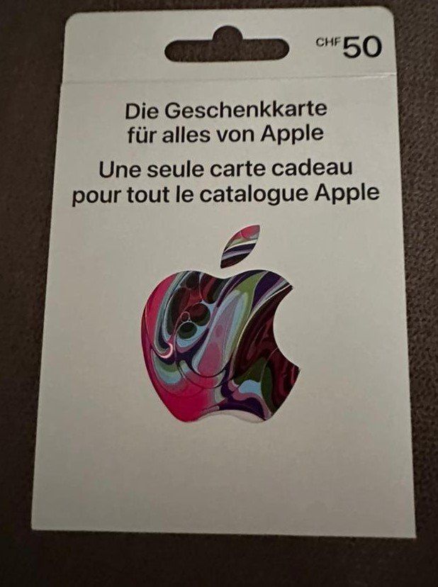 Karten: Apple geschenkkarte 50 chf – Neu und originalverpackt aus Zürich von