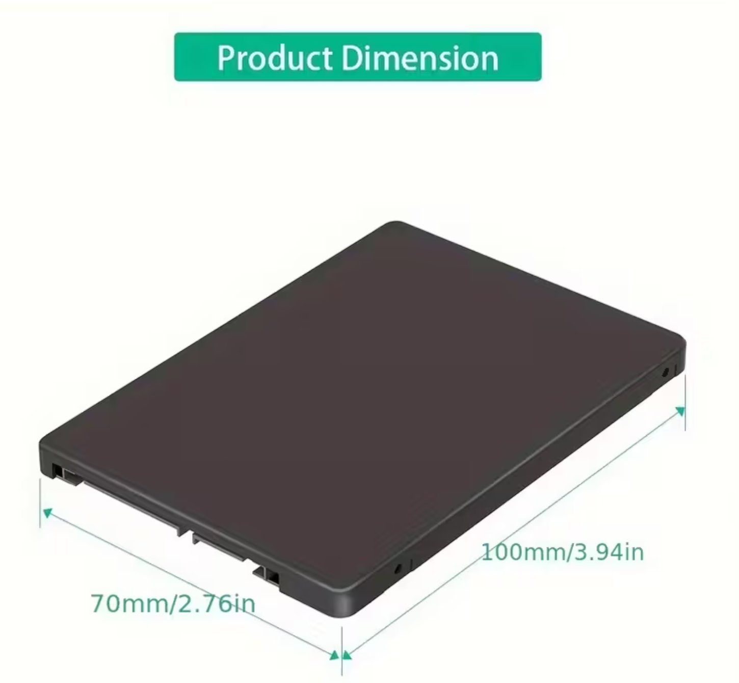 Unità & Adattatore: MSATA SSD zu 2.5 SATA3 Adapter mit Kunststoffgehäuse – Nuovo e nell'imballaggio originale da Mels venduto da Zeppelin08
