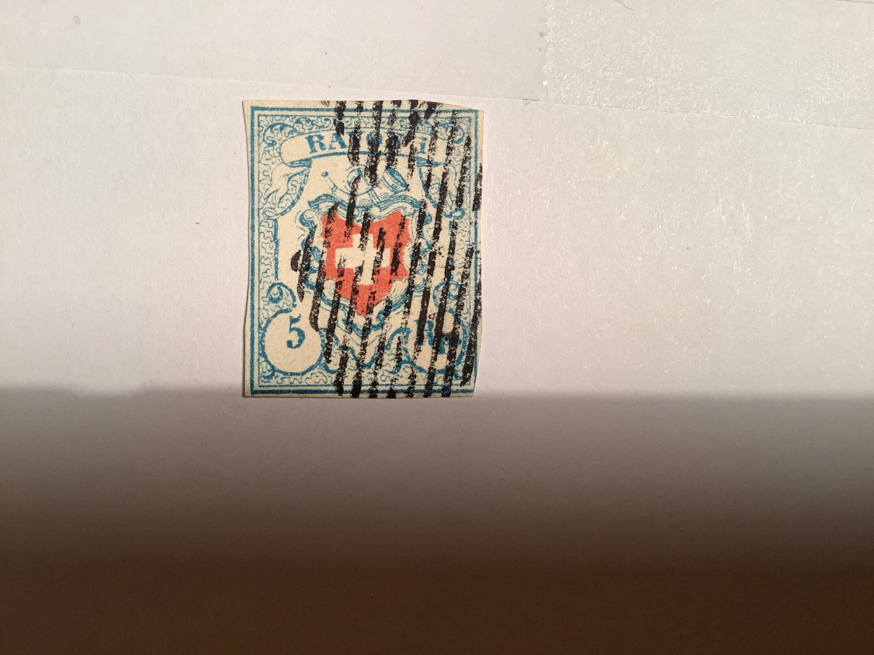 Alle Briefmarken: 6 sehr alte Schweizer Marken ab Rayon, gestempelt – Gebraucht aus St. Gallen von herbrig2 1
