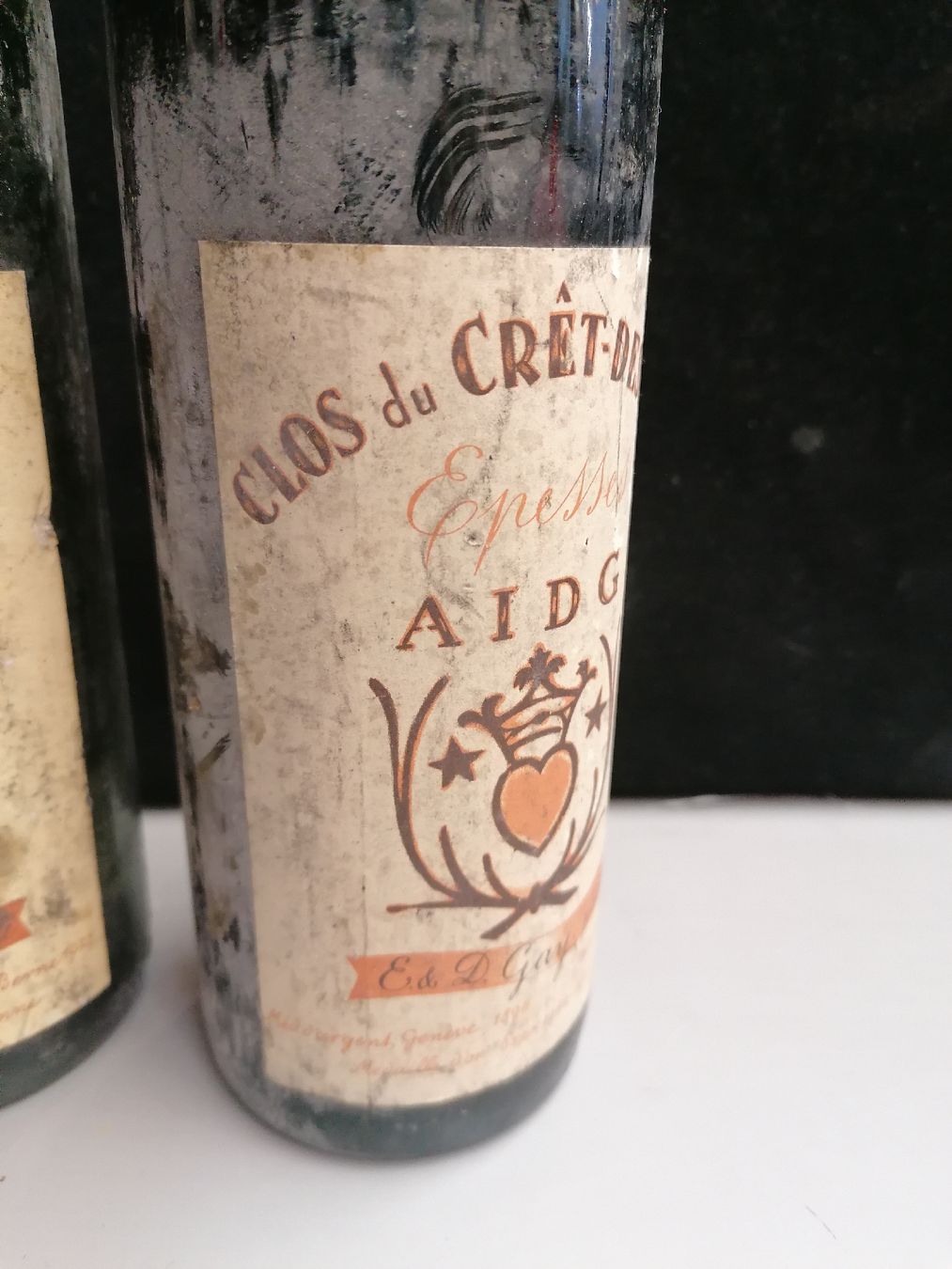 Spiritueux: 2 BOUTEILLES CRÊT DESSOUS CLOS DU CRÊT 1971 – Neuf (Voir description) à Genève par Leboucheoreilles 3