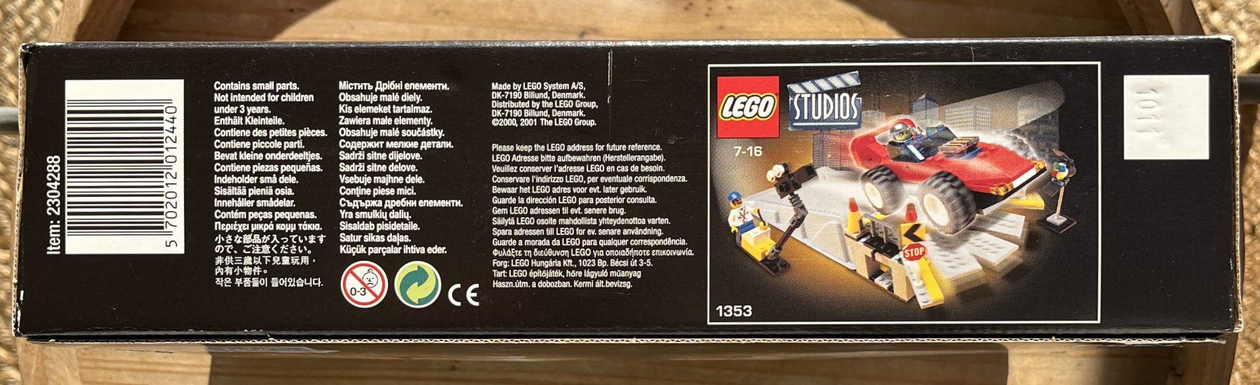 Lego Kit di costruzioni: LEGO Studios 1353 Car Stunt Studio Neu & Sealed – Nuovo e nell'imballaggio originale da Dornach venduto da Deco89 4