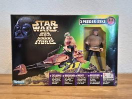Speeder Bike with Luke Skywalker in Endor gear