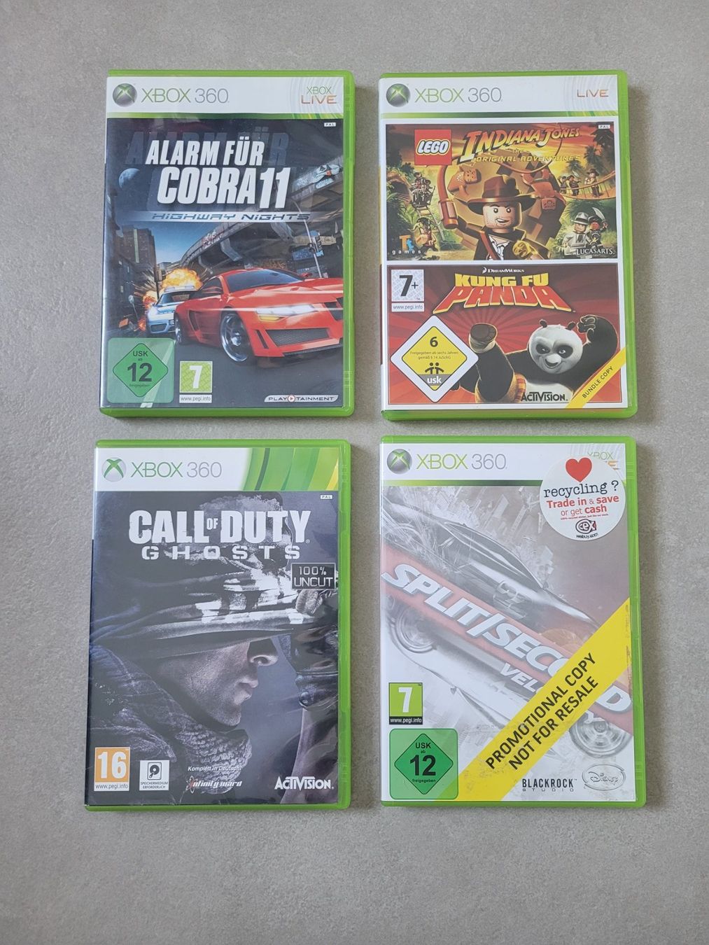 Giochi: 4 x XBox 360 Games – Usato da Uezwil venduto da -Retrogames-