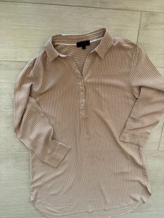 Damen Langarm-Nachthemd beige wie neu