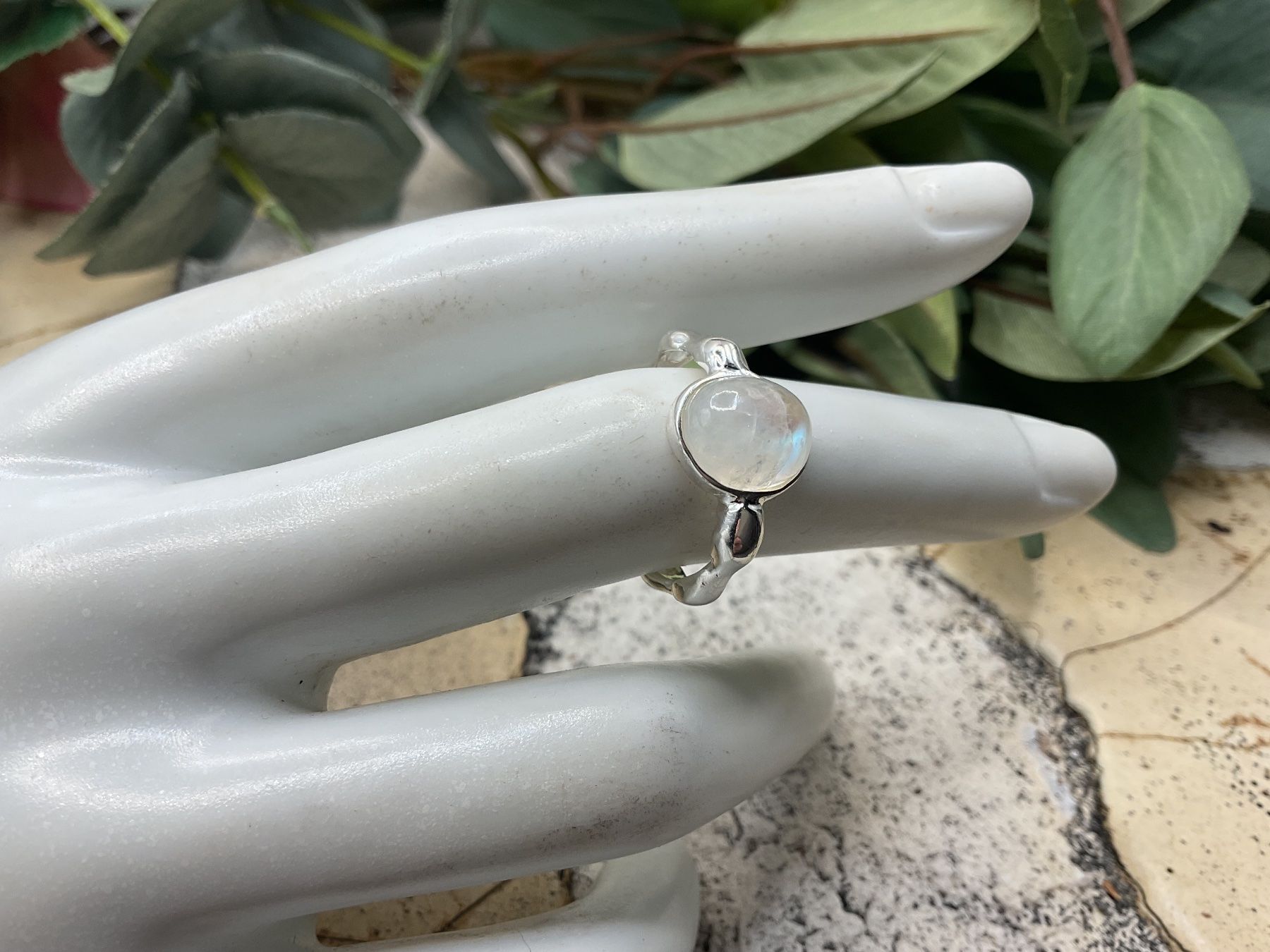 Ringe: Silberring mit Mondstein, Sterlingsilb. Gr. 55 – Neu (gemäss Beschreibung) aus Luzern von S.Kern01 1
