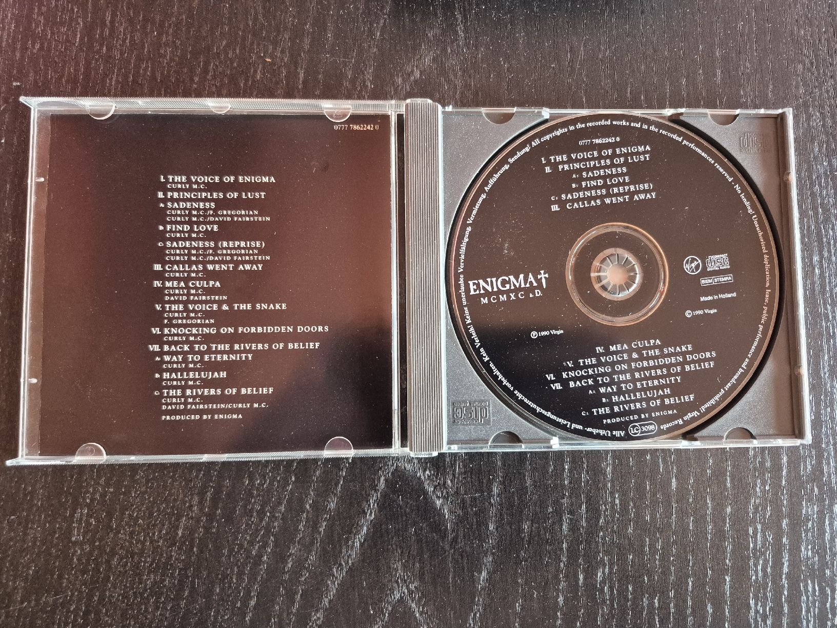 CD: Enigma - MCMXC a.D – Usato da Bern venduto da Roibusch 2