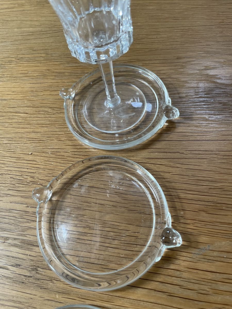 Untersetzer: 4 Glasuntersetzer Kosta Boda, Schweden – Neu (gemäss Beschreibung) aus Steinhausen von Piaweber1943. 2