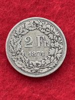 Monnaie Suisse 🇨🇭 1874 2 francs 