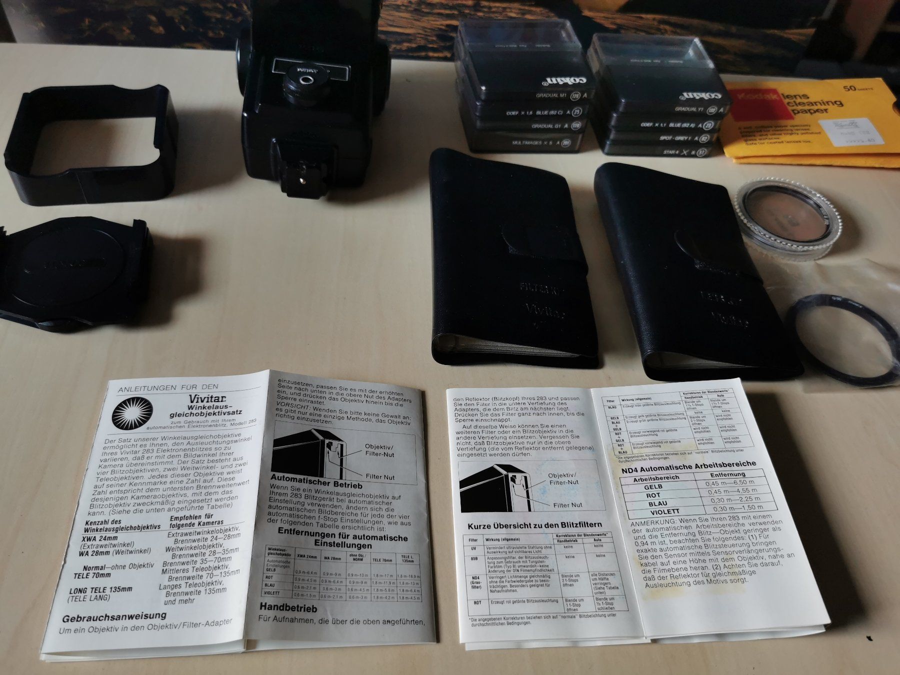 Vivitar Flash: Elektronenblitzgerät mit Linsen und Filter – Usato da Kreuzlingen venduto da Mietze_34 2