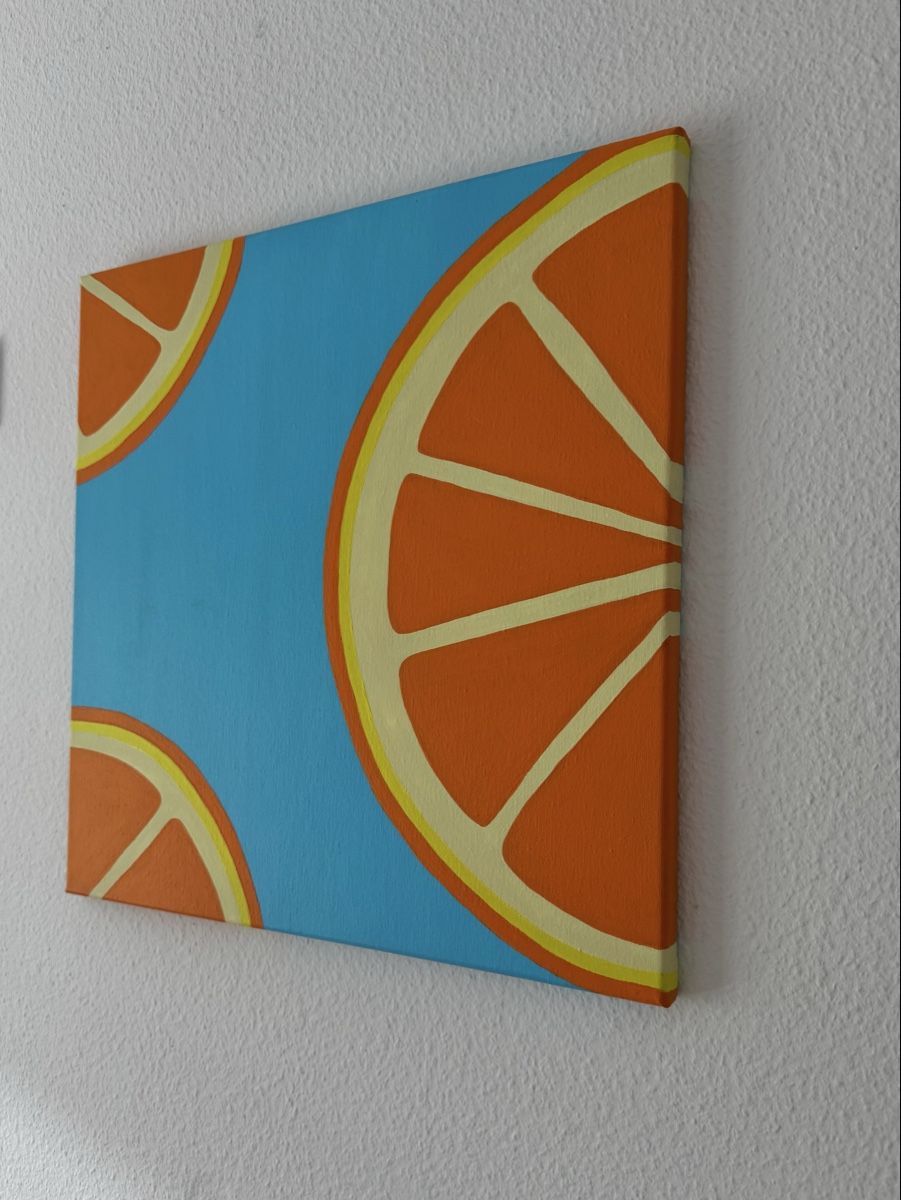 Poster & Bilder: Acrylbild Orangen auf Leinwand – Neu (gemäss Beschreibung) aus Luzern von Leaaa 2