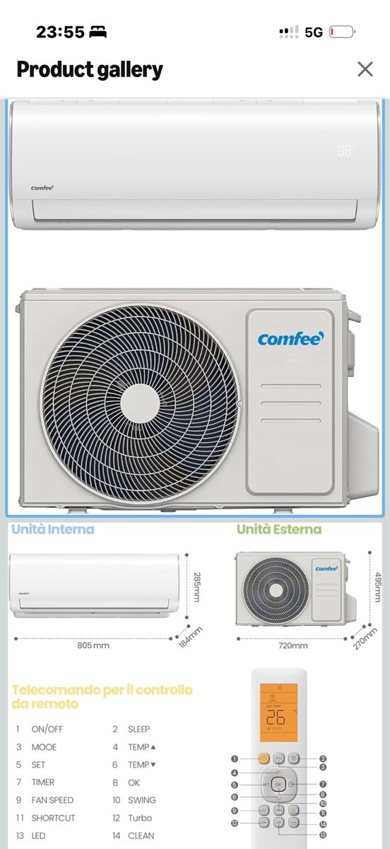 Condizionatori: Split Klimaanlagen NEU 12000 BTU – Nuovo e nell'imballaggio originale da Kappel SO venduto da djm_hq6x